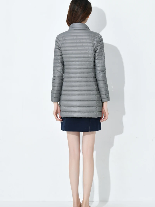 Damen Leichte Daunenjacke Tailliert