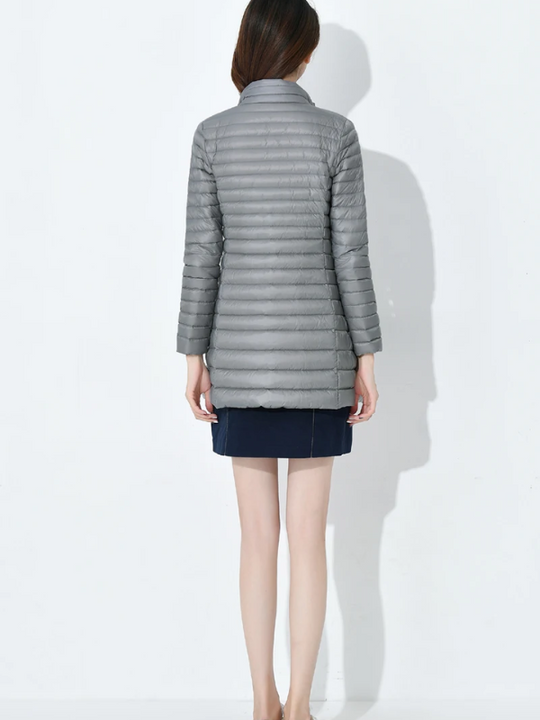 Damen Leichte Daunenjacke Tailliert