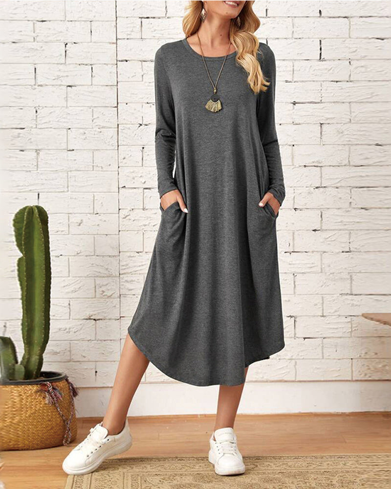 Langärmeliges Kleid für Frauen