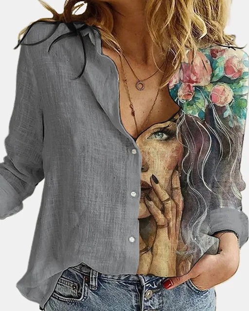 Heidi - Lässiges Langarmshirt mit Print