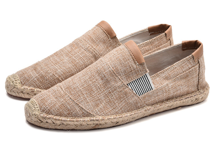 Heidi-Mode | Boss Stilvolle Handgemachte Leinwandstrohschuhe Sommer-Chic