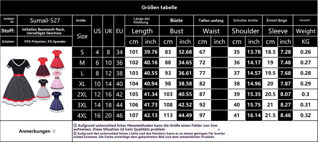 Heidi Mode | Vintage Hepburn Polka Dot Kleid