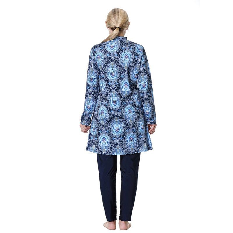 Heidi-Mode | 3Xl 8Xl Gedruckte Halal Arabische Frauen Badebekleidung Badeanzug Burkinis