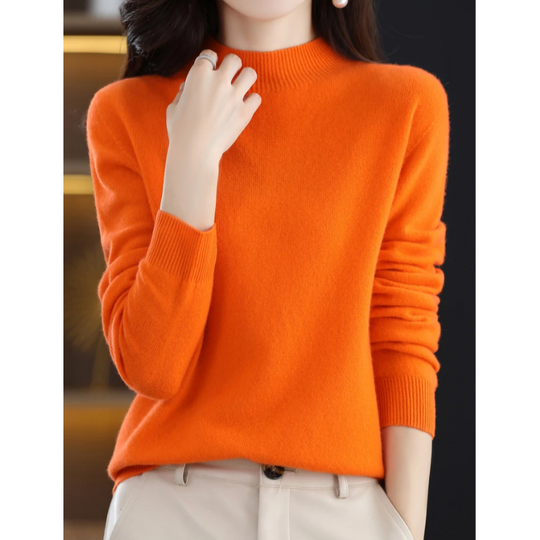 Heidi-Mode | Damen Rollkragenpullover Klassische Weiche Strickware Warm und Elegant Rollkragenpullover Damen