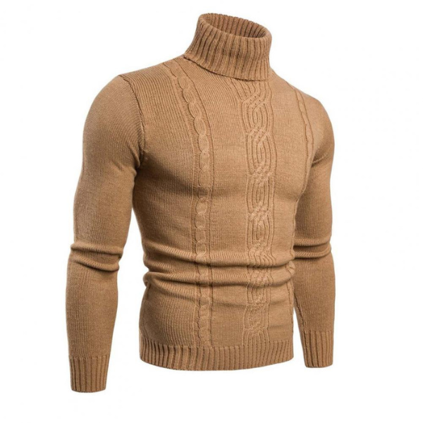Heidi-Mode | Pullover mit Rollkragen und Zopfmuster Feltmann