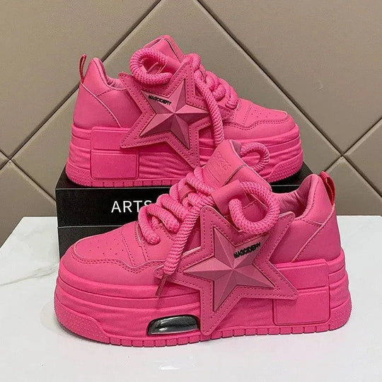 Heidi-Mode | Sneakers Donna mit Plateau und Stella