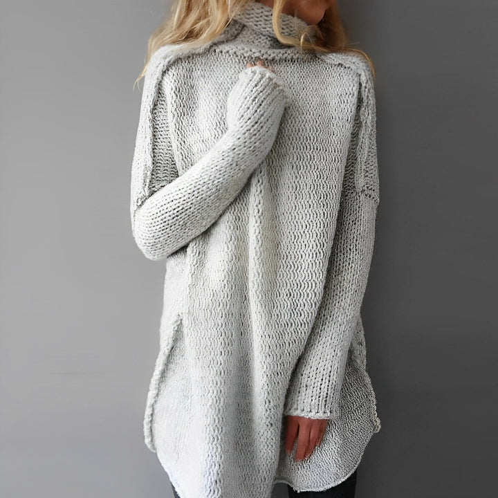 Elegante gestrickte Pullover mit langen Ärmeln