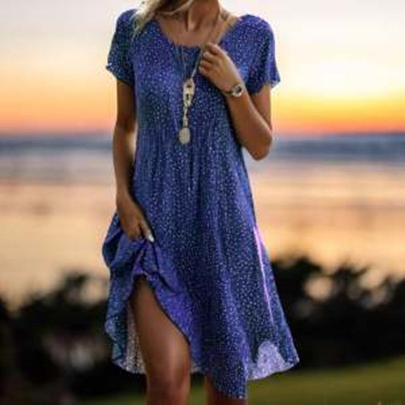 Heidi-Mode | Künstlerischer Ethno Stil Midikleid für Damen