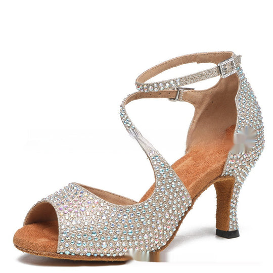 Heidi-Mode | Frauen Latin Tanz Mittelabsatz Tanzschuhe Damen