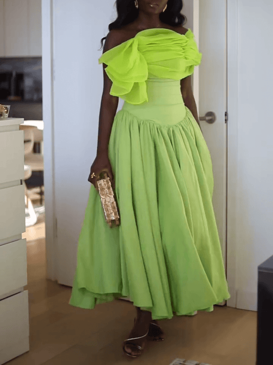 Heidi-Mode | Vibrating Strapless A Linie Kleid