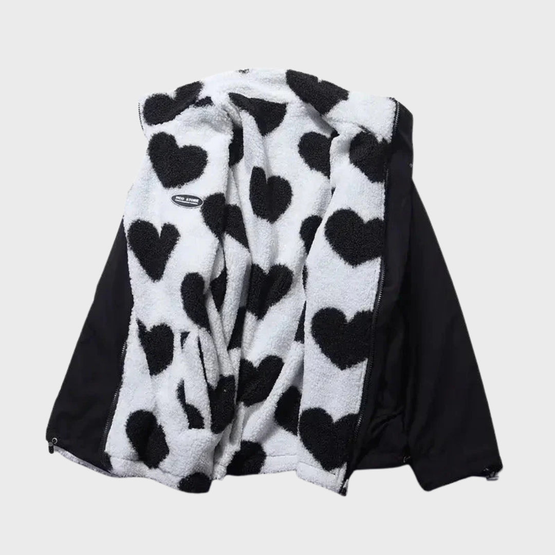 Heidi-Mode | Wendbare Herzjacke