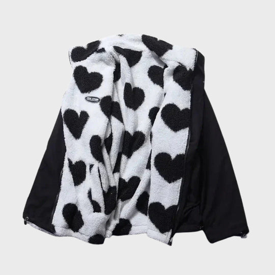 Heidi-Mode | Wendbare Herzjacke