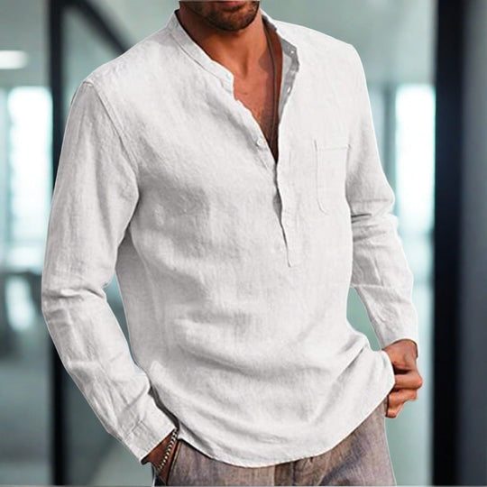 Heidi-Mode | Slim Linen Comfort Shirt