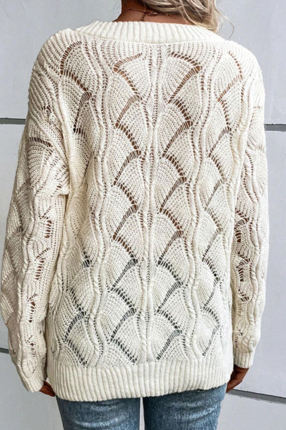 Heidi-Mode | Offene Sommer Strickjacke Damen mit Langen Ärmeln