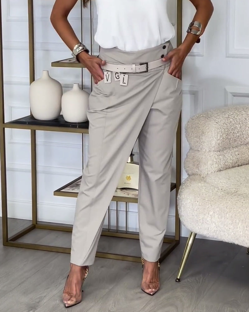 Heidi-Mode | Patchwork-Hose mit Gürtel