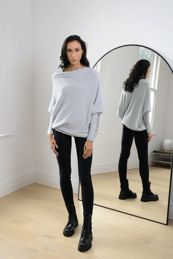 Heidi-Mode | Elegante Off-Shoulder Pullover Damen