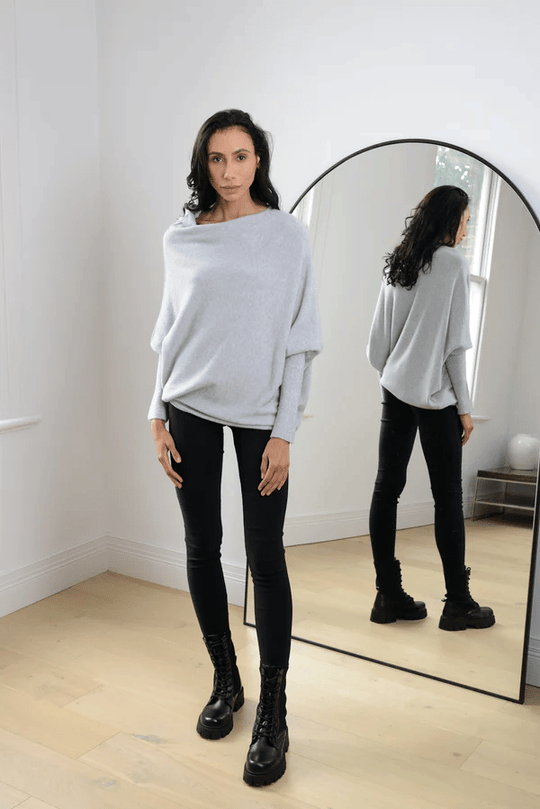 Heidi-Mode | Elegante Off-Shoulder Pullover Damen