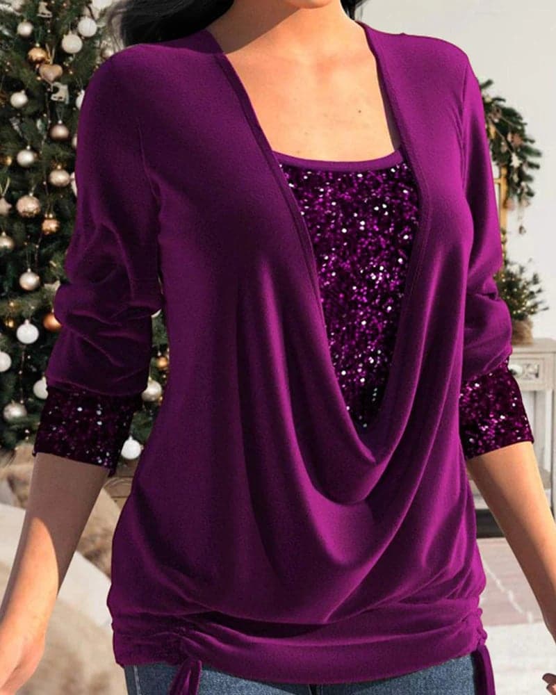 Heidi-Mode | Wunderschönes Shirt Mit Pailletten