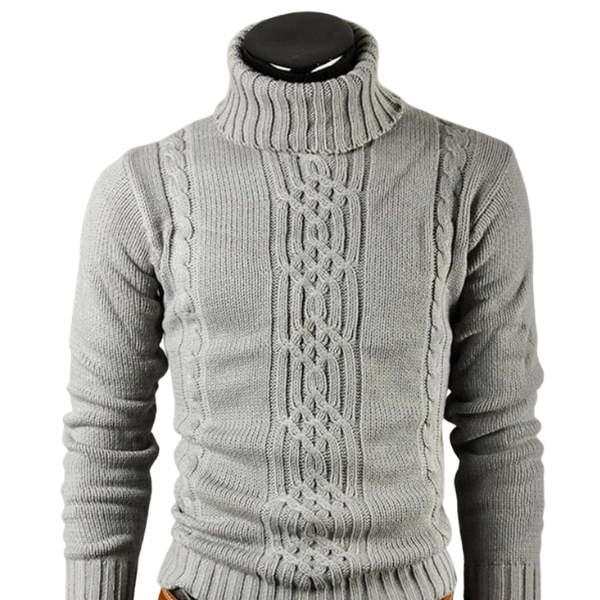 Heidi-Mode | Pullover mit Rollkragen und Zopfmuster Feltmann