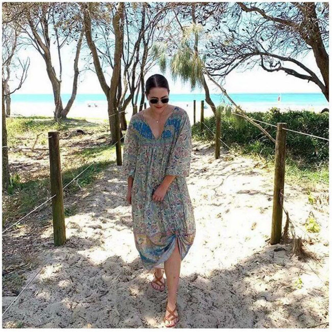 Heidi Mode | Kleid mit böhmischem Print