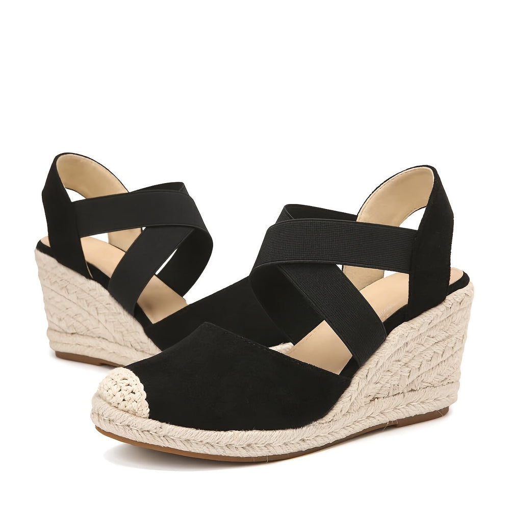 Heidi-Mode | Damen Espadrilles mit Keilabsatz