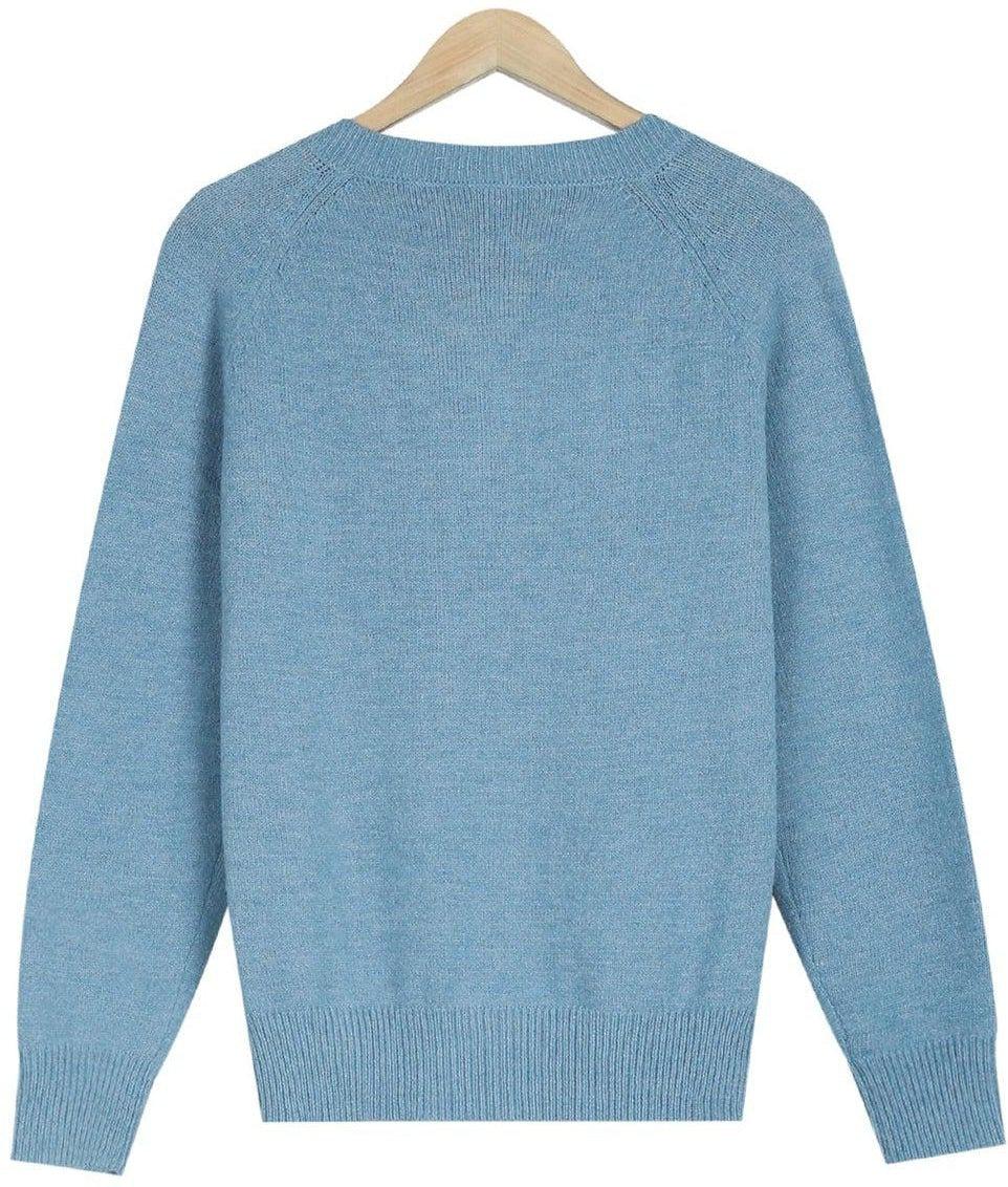 Heidi Pullover Mit V-ausschnitt Und Knopfleiste