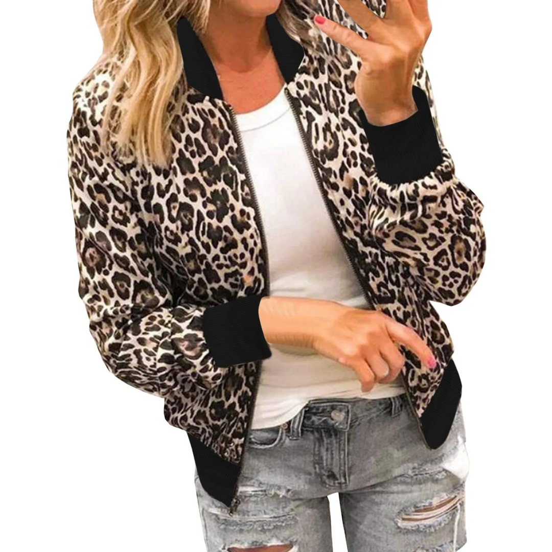 Heidi-Mode | Bomberjacke Brooke mit Panther Stilvoll und Komfortabel