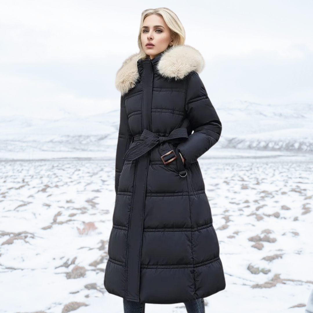 Luxe Winterjacke Mit Pelzkragen Für Damen - Nordelle
