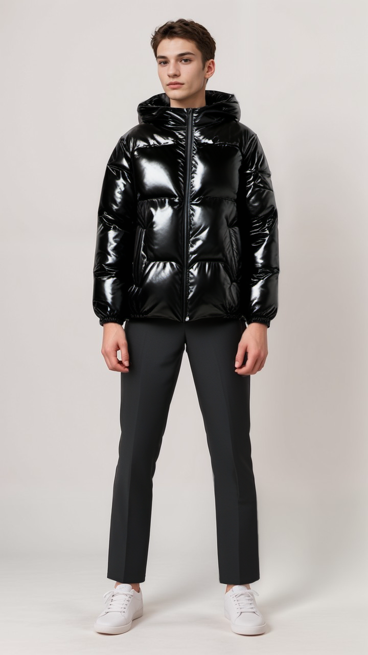 Heidi-Mode | Gepolsterte Winterjacke mit Kapuze Polyester Warm und Wasserabweisend