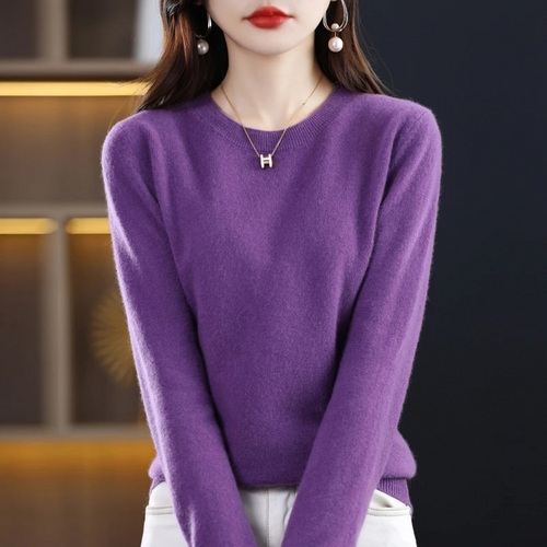 Heidi-Mode | Kaschmir Pullover Damen Klassischer Rundhals, Weich & Stylisch