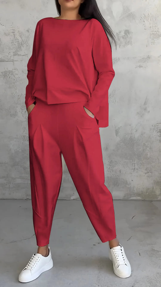 Heidi-Mode | Zweiteiliges Set In Einem Lässigen Relaxed Fit Modell