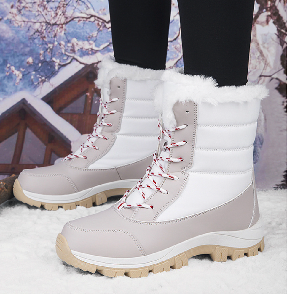Heidi-Mode - Heringe Winter Flach Weich Warm Schnee Stiefel für Frauen