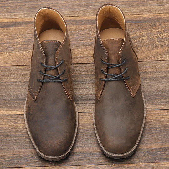 Stiefelette Aus Echtem Leder