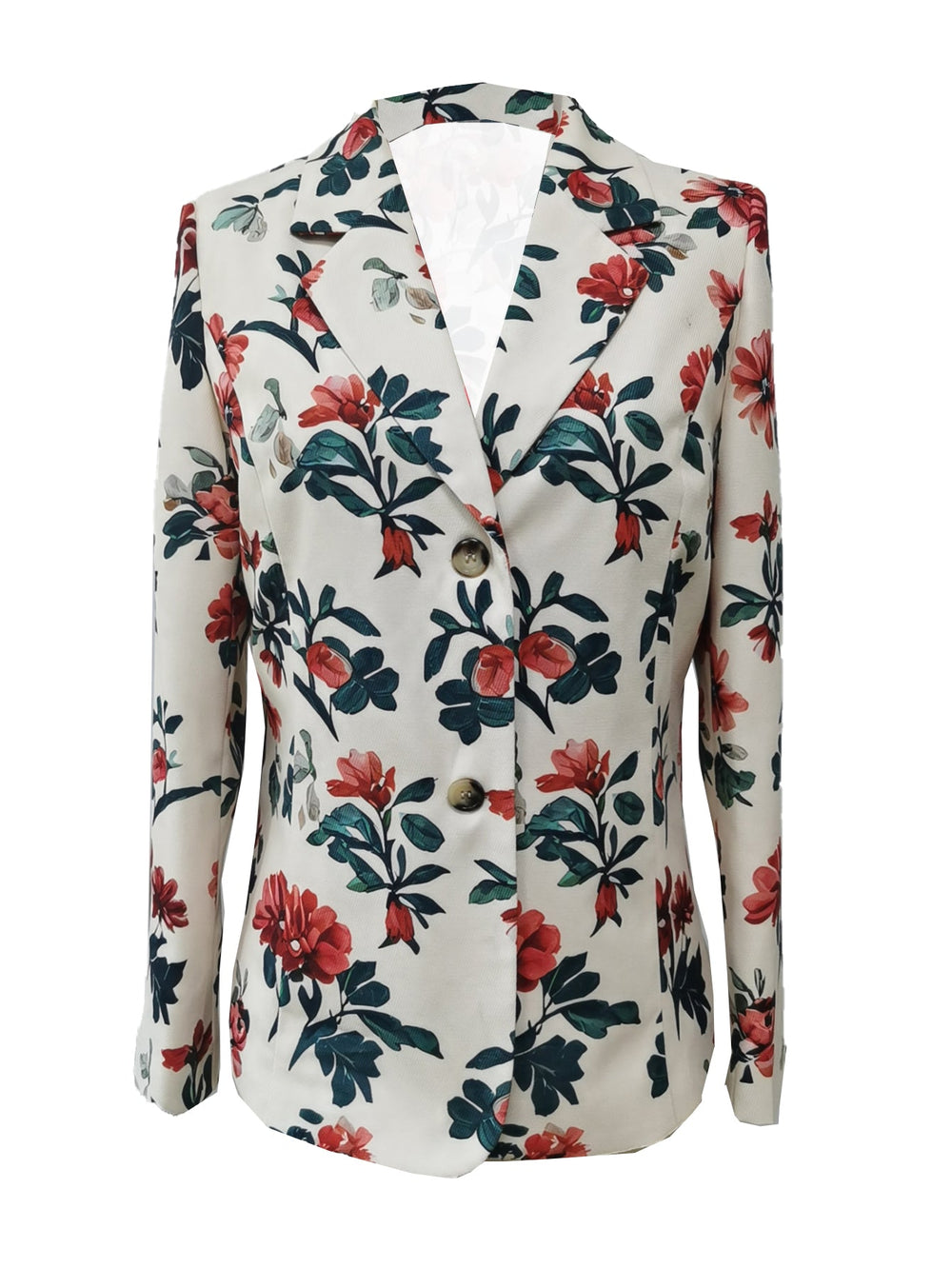 Heidi Mode | Eleganter floraler Büroblazer in Aprikose