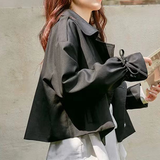 Heidi-Mode | Doppelreiher Jacke Mit Trompetenärmeln Für Kurze Anzüge