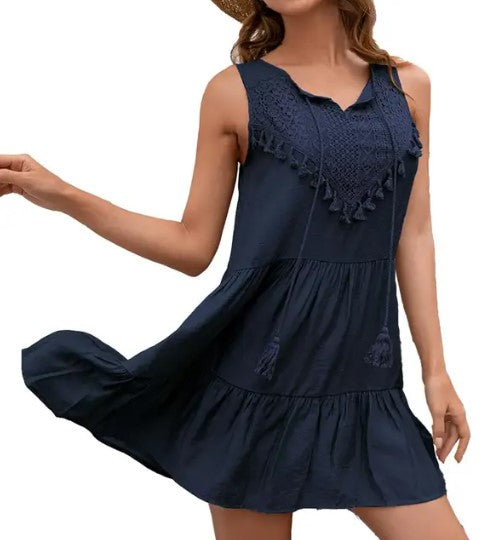 Ärmelloses Strandkleid für Damen