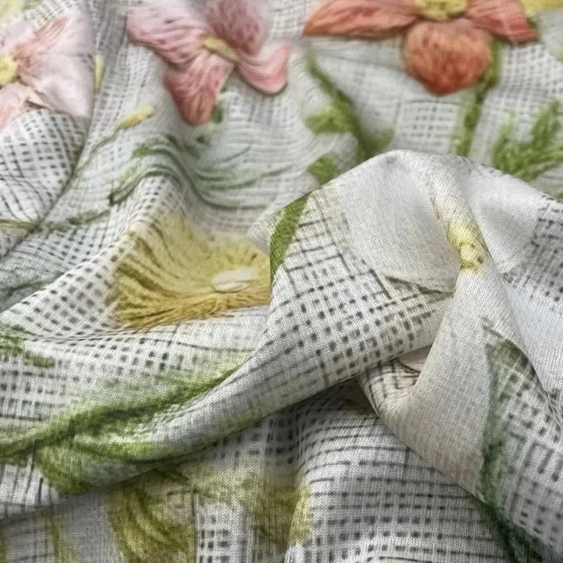 Heidi-Mode | Lässiger Pullover mit Blumenstickerei