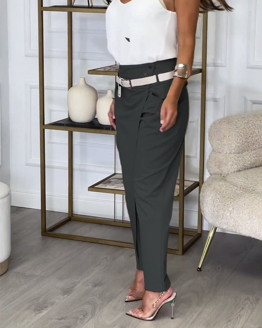 Heidi-Mode | Patchwork-Hose mit Gürtel