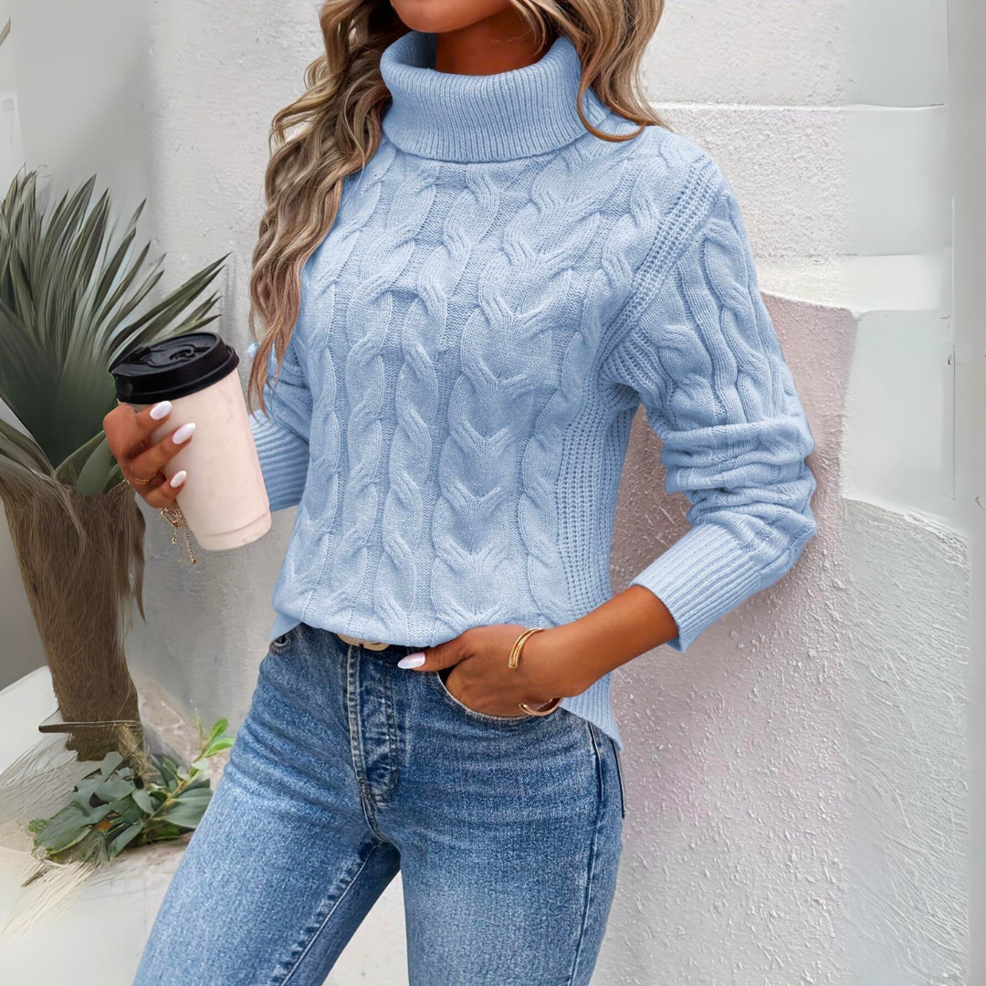 Heidi-Mode | Warmer Strick Damen Rollkragen
