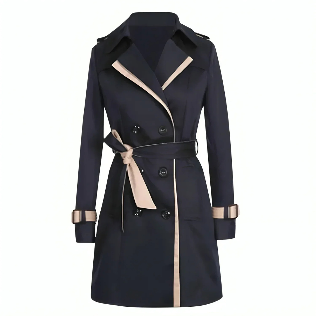 Heidi-Mode | Langer Trench-Mantel Locker für Frauen Stilvoll