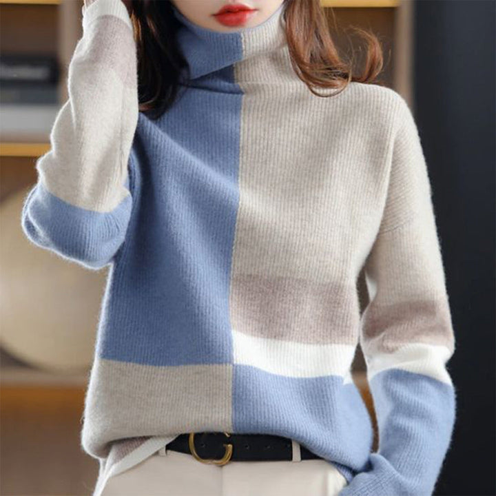 Eleganter farbiger Pullover