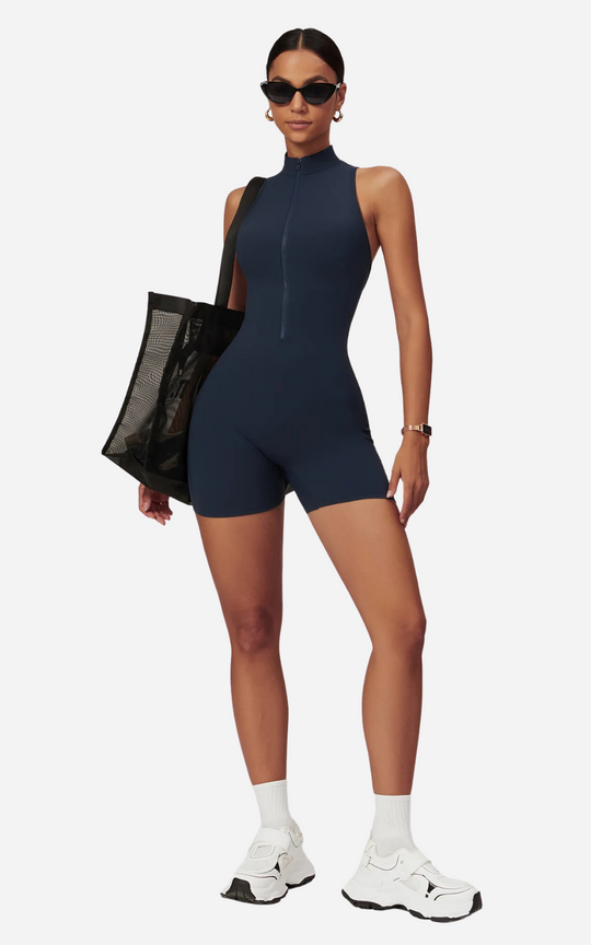 Heidi-Mode | Damen Rückenfreies Sporttop Kurzarm