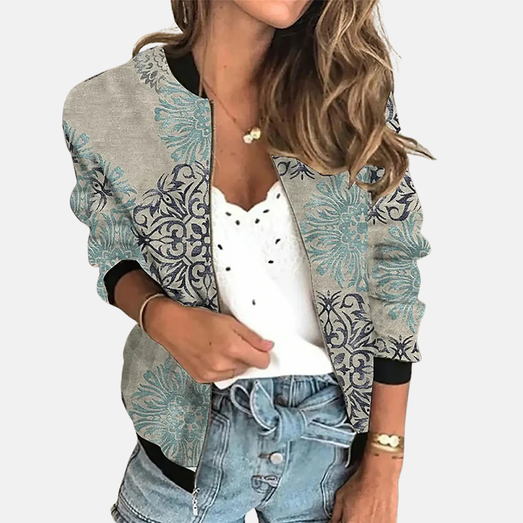 Heidi-Mode | Retro Print Kurzjacke