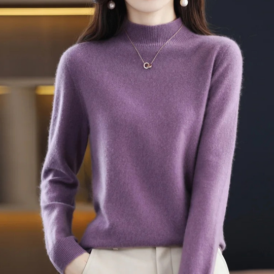 Heidi-Mode | Damen Rollkragenpullover Klassische Weiche Strickware Warm und Elegant Rollkragenpullover Damen