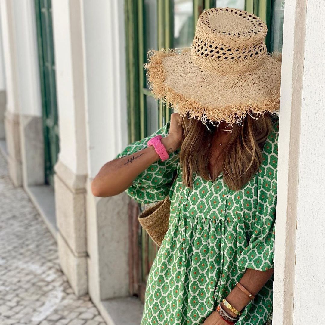 Kleid | Grüne lange Kleid für Damen