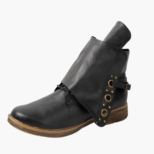 Heidi-Mode | Bequeme Rutschfest Seitenreißverschluss Stiefelette