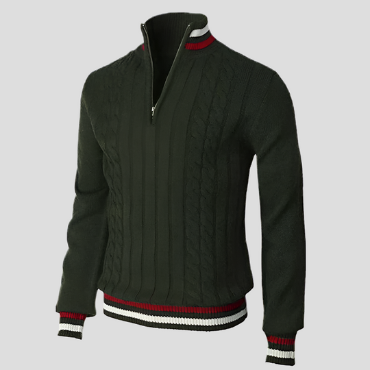 Heidi-Mode | Stilvolle Reißverschluss-Strickjacke für Herren