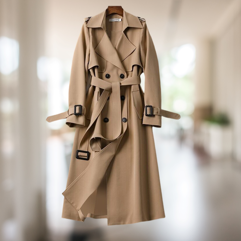 Heidi-Mode | Doppelreiher Leichter Trenchcoat Damen