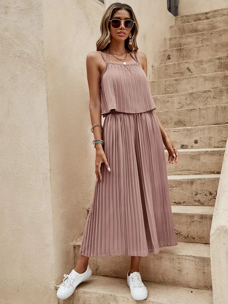 Heidi-Mode | Solide, Plissierte, Elegante Anzüge mit Hosen