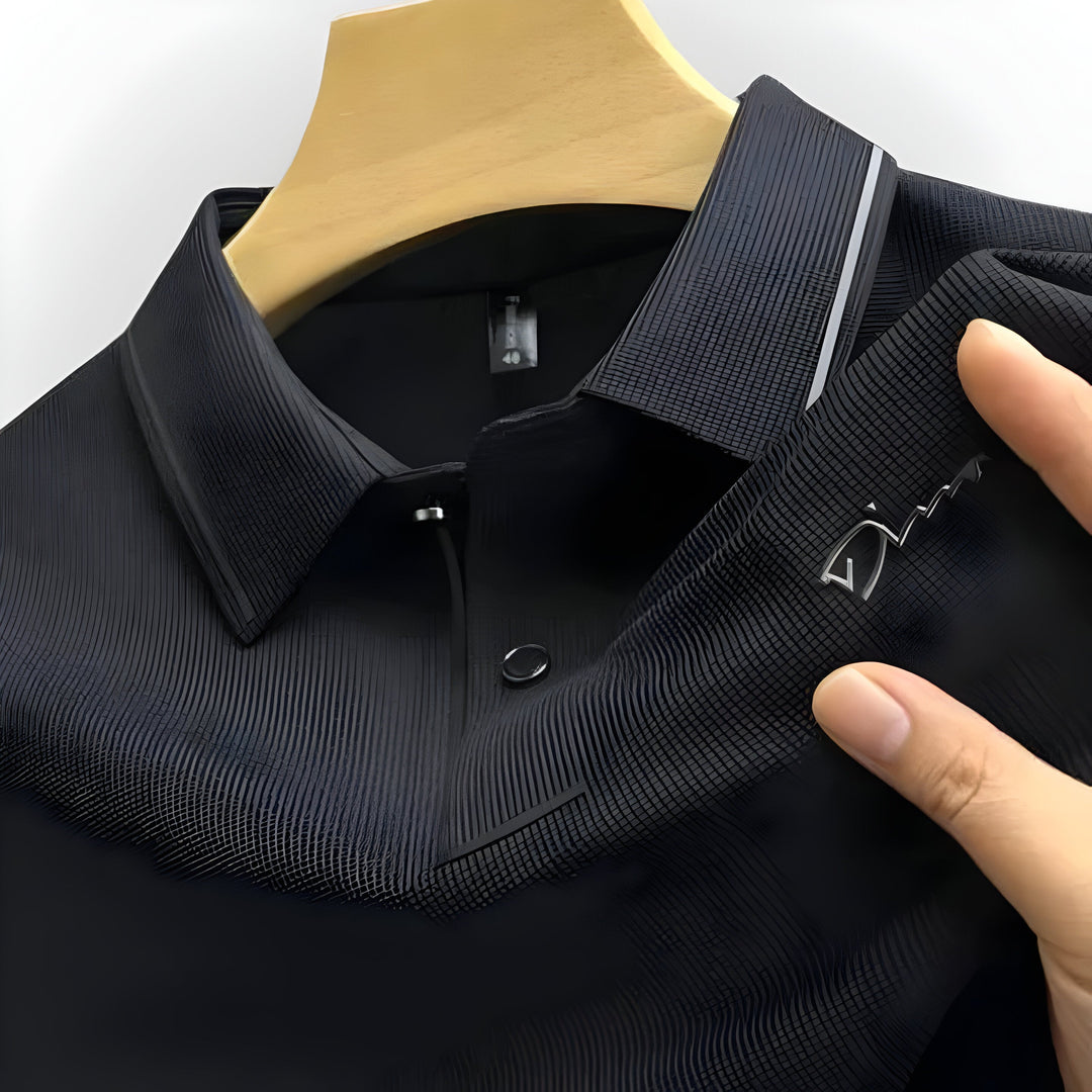 LUXURIÖSES KURZARM-POLOSHIRT 1+1 GRATIS